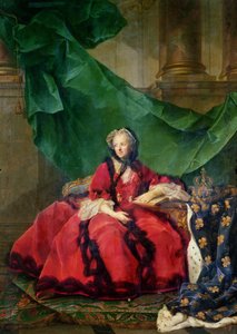 Retrato de Maria Leszczynska (1703-68) en vestido diario